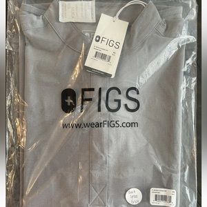 Figs Dark Space Gray SET (Rafaela Top & Kade Bottoms) - XS